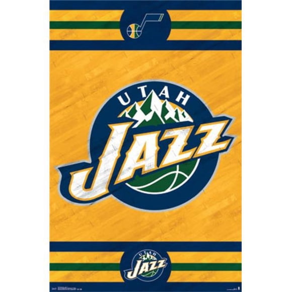 Posterazzi TIARP13777 Utah Jazz - Logo 14 Poster Print - 24 x 36 in.