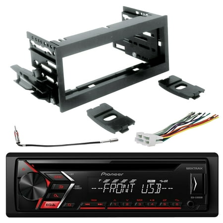 Pioneer DEH-S1000UB CD Single-DIN AM/FM Car Stereo ... wiring harness adapter walmart 