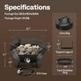 thumbnail image 5 of SPECSTAR Portable 58,000 BTU Propane Fire Pit, 20-Inch Smokeless Outdoor Design with Carry Bag, Tank Holder, Ideal for Patio, Backyard, Camping, Tailgating, Deck, RV, 5 of 7