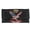 American Flag Eagle Pattern, variant on PU Leather Women's Trifold Wallet with Weekend Getaways Multi Card Long Billfold Clutch for Travel, Flower Pattern Long Wallet
