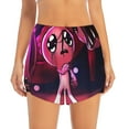 thumbnail image 4 of Lsque The Binding of Isaac Printed Women's Running Shorts with Liner Pockets,Elastic Quick Dry Workout Athletic Gym Yoga Shorts,Womens High Waist Shorts-X-Large, 4 of 9