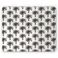 thumbnail image 1 of Palm Tree Mouse Pad, Fully Grown Coconut Banana Trees with Retro Effect Lush Forest Foliage, Rectangle Non-Slip Rubber Mousepad, Dark Brown White, by Ambesonne, 1 of 2