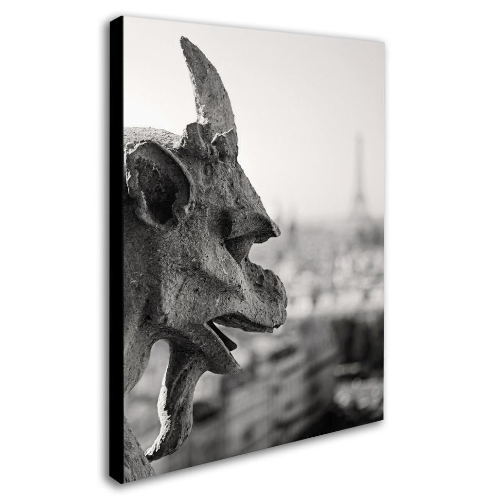 Trademark Fine Art "Gargoyle Paris" Canvas Art by Pierre Leclerc