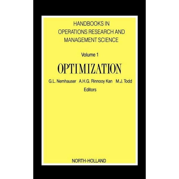 Handbooks in Operations Research and Man Optimization: Volume 1, Book 1, (Hardcover)