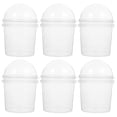 thumbnail image 1 of Miangastore 6pcs Plastic Cups with Dome Lids Ice Cream Cups Snack Bowl Popcorn Container, 1 of 9