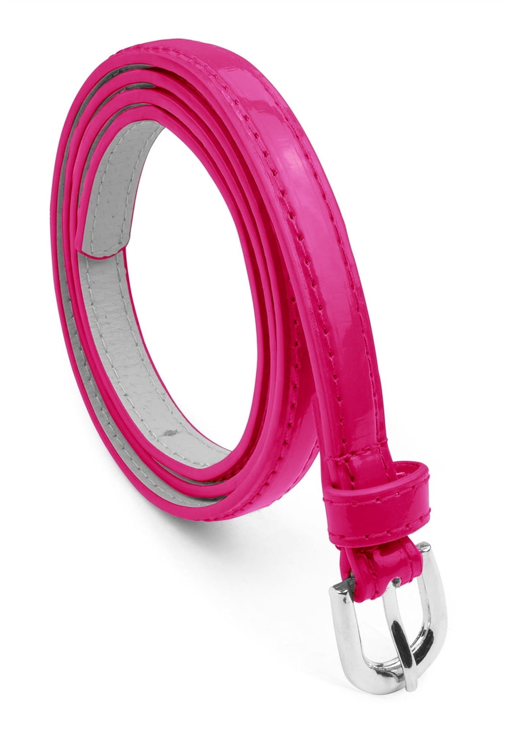 neon pink buckle belt