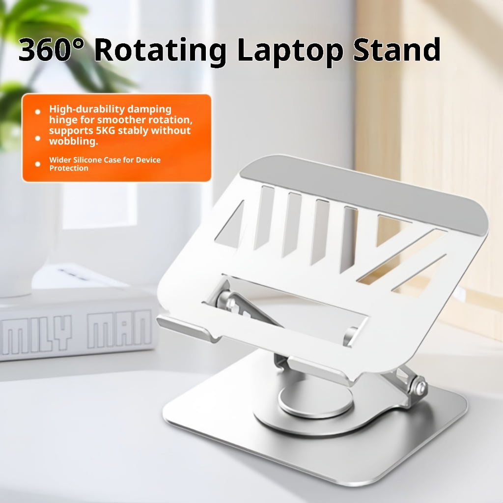 360°Rotating Laptop Stand Foldable Design Height MultiDevice Compatibility Notebook Risers Rack