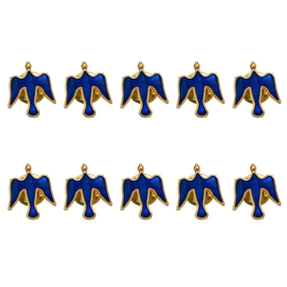 Aurgiarme 10PCS Small Doves Brooch Unique Doves Pin Clothing Accessory Pin Fashion Lapel Pin for Fashion Lover