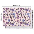 thumbnail image 5 of Pioneer Flower Floral Print Pattern Summer Placemats Table Placemats Set Of 6-Linen Kitchen Washable Placemats Table Mats 12x18 Inch Non-Slip Heat Resistant, 5 of 5