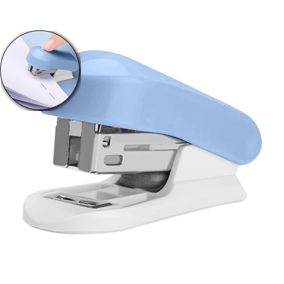 Dvruxg Mini Stapler for Office – Effortless 1-Finger Use – Holds 2-35 Sheets, Compact Lightweight Stapling Machine – Includes Staple Box
