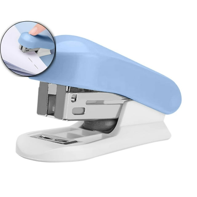 Dvruxg Mini Agrafeuse pour Bureau – Utilisation Sans Effort 1 Doigt – Contient 2-35 Feuilles, Machine à Agrafer Compacte et Légère – Inclut Boîte à Agrafes