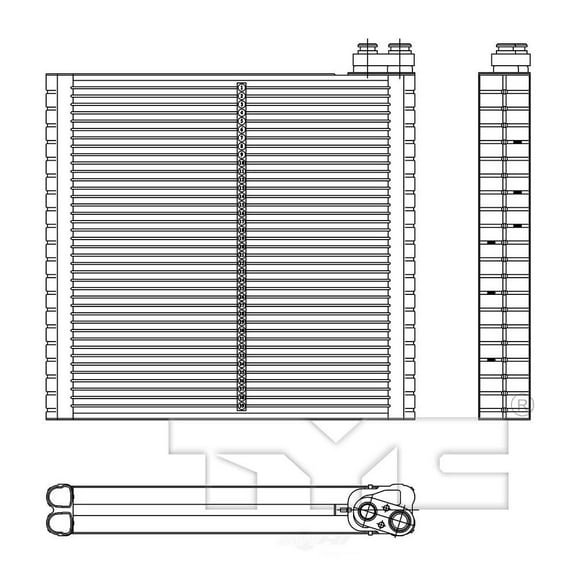 TYC 97212 A/C Evaporator Core Fits select: 2004-2009 LEXUS RX, 2005-2012 ACURA RL
