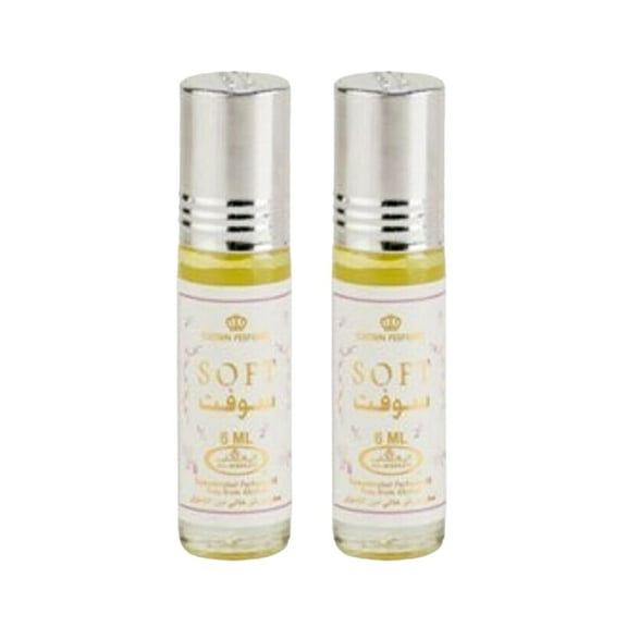 Al-Rehab Soft Concentrated Perfume Rollerball 6 ml/0.20 Oz (Pack Of 2)
