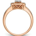 thumbnail image 2 of 10K Rose Gold Complete Diamond Cluster Engagement Ring (Size 7) Made In India rm2356e-020-0raa, 2 of 5