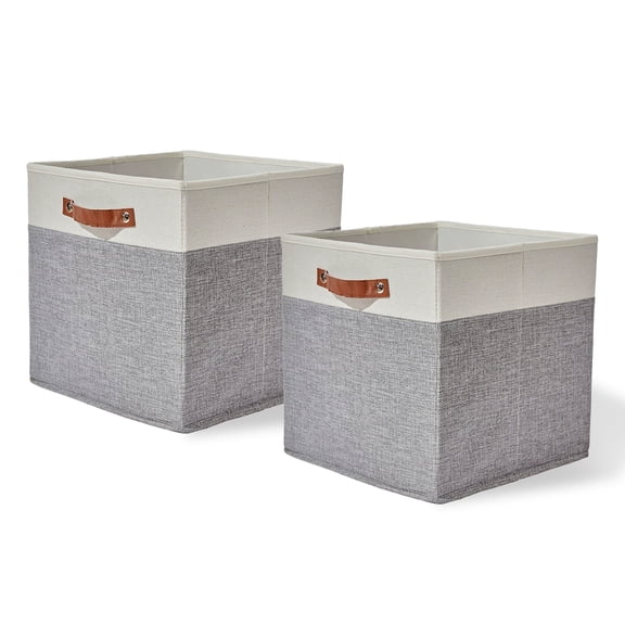 Unbranded Cabinet Clothing Storage Box 2pack, Storage Baskets for Organizing Shelves Nursery Bedroom,