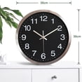 thumbnail image 2 of Reloj de pared silencioso de metal, reloj de moda creativo., 2 of 5