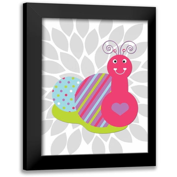 Robinson, Tamara 15x18 Black Modern Framed Museum Art Print Titled - Lovebug Flower VI