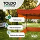 thumbnail image 3 of Toldo Carpa Plegable KINGSHOUSE 3x3 M Con Pared Transparente Bolsa naranja, 3 of 9