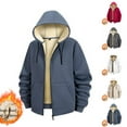 thumbnail image 5 of Chiccall Hoodies for Men Thickened Fleece Lined Sweatshirts Casual Winter Full ZIp Hooded Coat with Pockets, 5 of 5