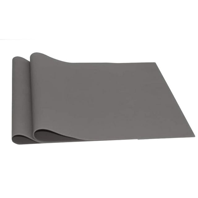 jesticaly 2x Rayures et Taches de Table avec Ces Napperons Robustes et Durables Résistants à la Chaleur Gris Foncé 40*30cm 1ensemble