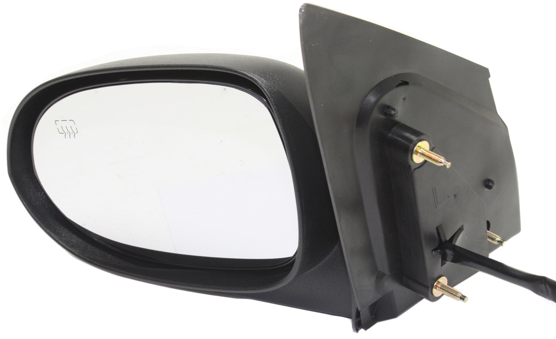 Mirror Compatible With 2007-2012 Dodge Caliber Left Driver Side Heated Textured Black Kool-Vue