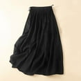 thumbnail image 4 of Delliss Women's Flowy Layered Trendy Swing Baggy Skirts Black M, 4 of 8