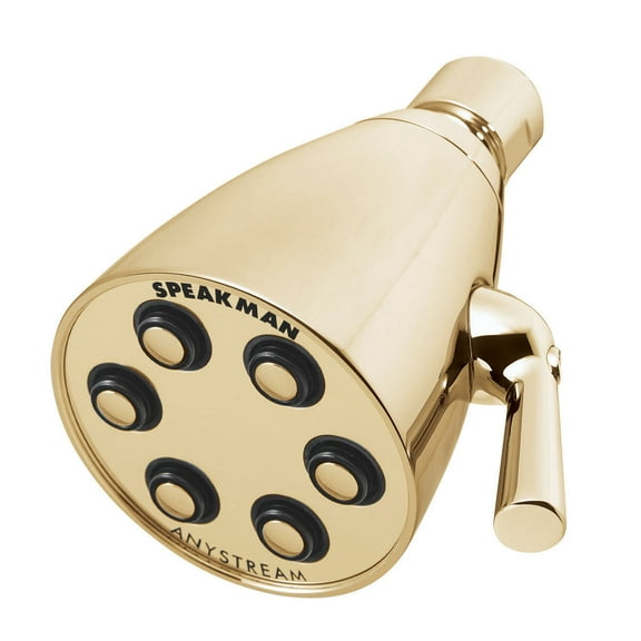 Speakman Icon 2.0 GPM Multi-Function Signature Brass Shower Head, Polished Brass