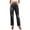 Black-07, variant on REALiKUN Women's Bootcut Jeans Ripped Mid Rise Stretchy Cut Out Hem Denim Jeans