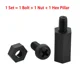 thumbnail image 3 of M2 M3 M4 M5 M6 Motherboard PCB Pillars Spacers Black White Nylon Hex Standoff Thread Male To Female Phillips Screw Bolt Nut Set, 3 of 5