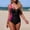 Hot Pink, variant on HUAXUN Women's One Piece Swimsuit Cutout High Waisted Bathing Suit Tankini Swimsuits Full Coverage Swimwear Tummy Control Swimsuits for Women