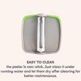 thumbnail image 3 of Fruit and Vegetable Peeler - Set of 3, Finger Palm Peelers for Kitchen Silicone Veggie Peeler with Comfortable Rubber Finger Grip Green 6.5*6.5*3.5cm, 3 of 5