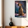 thumbnail image 4 of Lakeland Terrier Dog Lying in The Snow Canvas Print Wall Art Famous Painting for Kids Nursery Bedroom Living Room Office Home, 4 of 6