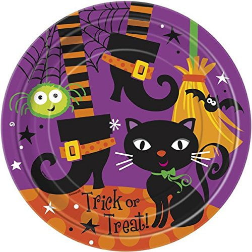 8 SPOOKY HALLOWEEN PLATES