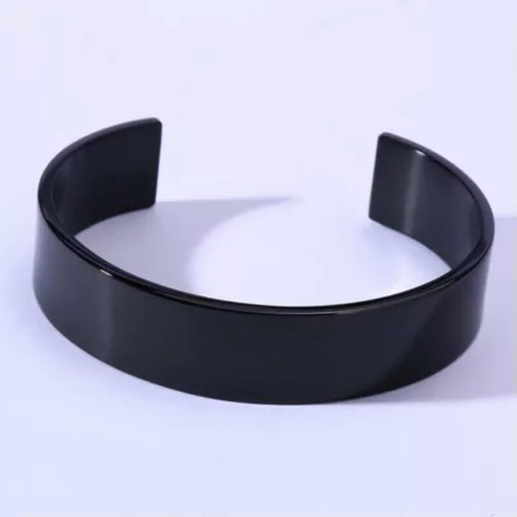 16MM Silver/Gold/Black Opening Bangles Men Women's 316L Stainless Steel Bracelet