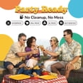 thumbnail image 6 of Exquisite Yellow Square Paper Plates, 7", 50 Count, Heavy Duty 350 GSM, Disposable Party Plates, 6 of 6