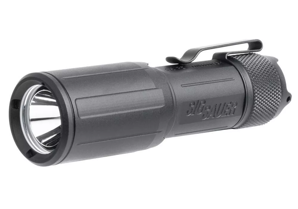 SIG SAUER FOXTROT-EDC Compact Rechargeable Handheld Flashlight, 1,350 Lumens, Black - SOFEC001