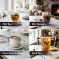 thumbnail image 4 of OVENTE 1.7L Double Wall Electric Tea Kettle, 1100W Power, Red KD64R, Water Boiler with Cool-Touch Exterior, Stainless Steel Interior, Auto Shut-Off, Boil-Dry Protection & Locking Lid, Easy Clean, 4 of 8
