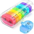 thumbnail image 1 of Pill Organiser Pill Box 7 Day 2 Times A Day With 7 Colorful Attachable Tablet Box For Medicine, Medication, Vitamin, 1 of 4