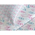 thumbnail image 4 of Ambesonne Cartoon Quilted Bedspread Set 3 Pcs, Art Milk Pattern Minimalist, Queen Size, White Pink and Blue, 4 of 5