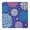 White-50, variant on Square Tablecloth Waterproof Bohemian, Retro Style Abstract Floral, Fitted Vinyl Table Cover with Elastic Edge, Backed, Easy to Clean
