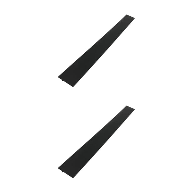 Cateissary Cubierta para espacio de encimera de estufa de cocina de gel de sílice, resistencia a la corrosión a altas temperaturas, fácil de Negro 21 pulgadas 2Conjunto