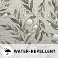 thumbnail image 6 of Eucalyptus Leaves Shower Curtain, Green Leaves Watercolor Pattern Plants Botanical Bath Curtains Waterproof Fabric with Hooks for Home Decor, 72Wx84H, 6 of 6