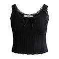 thumbnail image 5 of Madden NYC Women's Sweater Tank Top with Lace Trim, Sizes XXS-XXL, 5 of 5
