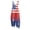 Blue, variant on 1776-2026 Overalls Women American Flag Crew Neck Casual Jumpsuits 4th Of July 250th Anniversary Classic Vintage RompersXL