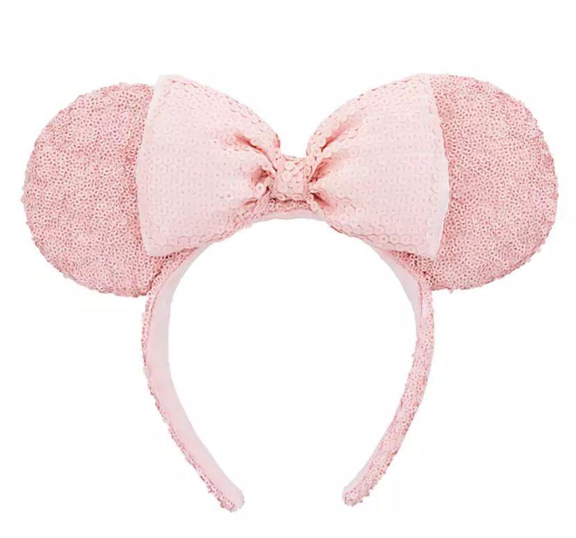 Disney Parks Red Sequins Bow Party Minnie Mouse Ears Spot Cos Mickey Headband