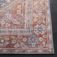 thumbnail image 4 of SAFAVIEH Tucson Neal Traditional Machine Washable Area Rug, 8' x 10', Grey/Rust, 4 of 9