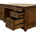 thumbnail image 6 of Martin Furniture 68.5"W Wood Office Desk Executive Desk in Brown, 6 of 12