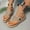 Khaki, variant on YOUYEDIAN Orthopedic Casual Sandals for Women Arch Support Flat Wedge Sandals Wide Slip on Non Slip Orthopedic Slippers Beach Vacation 2026 Foam Shoes