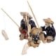 thumbnail image 3 of 3Pcs Mini Fisherman Statue Miniature Fisherman Figurines Chinese Style Fisherman Statue, 3 of 4