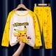 thumbnail image 2 of Pijamas de algodón para niños y niñas, ropa de dormir informal de viaje, conjunto de Anime de Pokemon, Pajmas, Pikachu, otoño qym unisex, 2 of 2